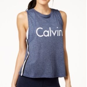 COPY - Calvin Klein Cropped Tank Top with Racer-S…